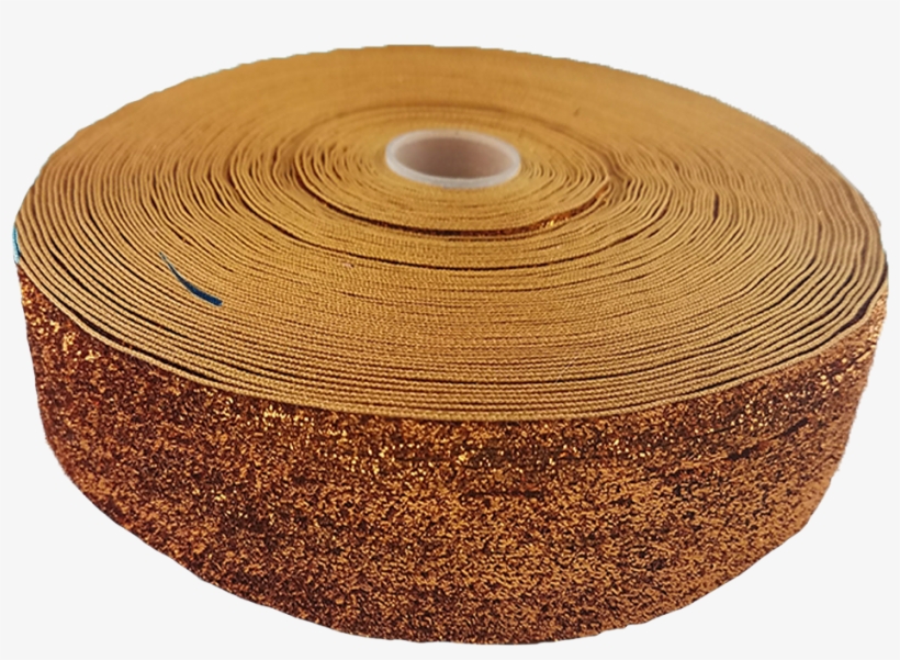 5" Glitter Ribbon Orange - Circle, transparent png