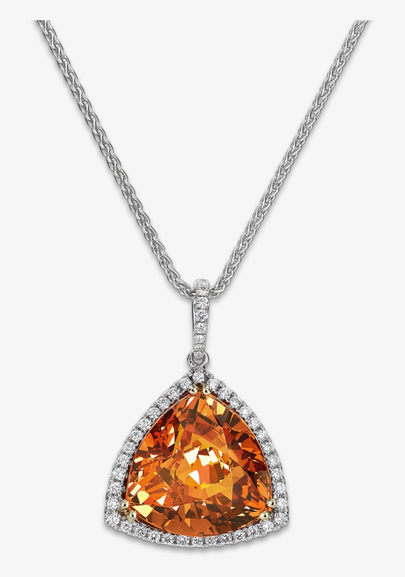 Mandarin Garnet Pendant, - Locket, transparent png