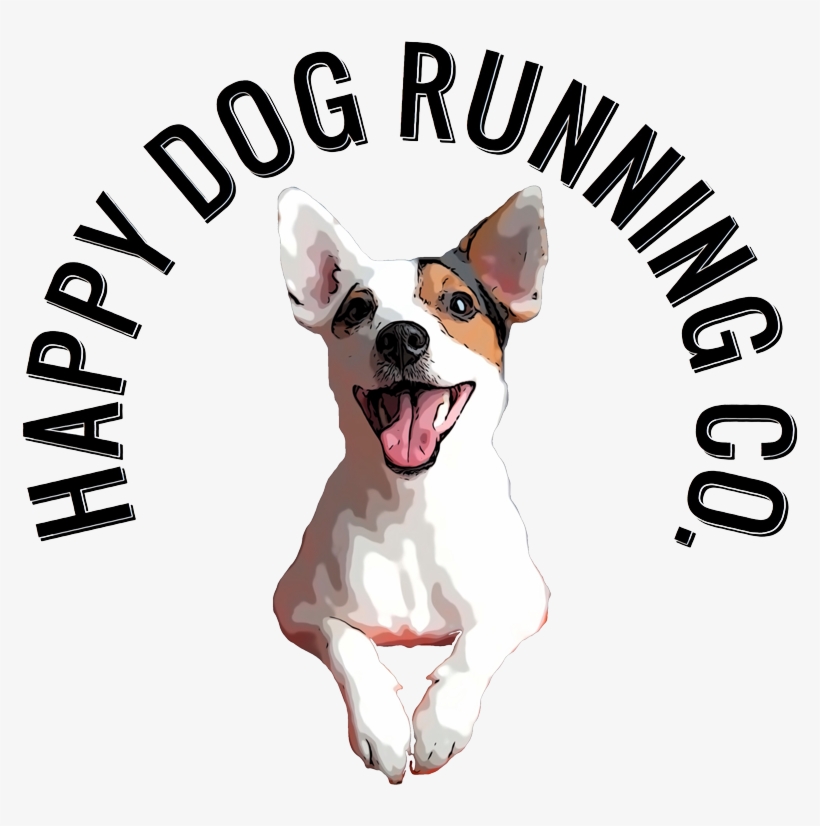 Happy Dog Running Company Home Of The Happy Dog Dog - Pink Triangle In Logo, transparent png