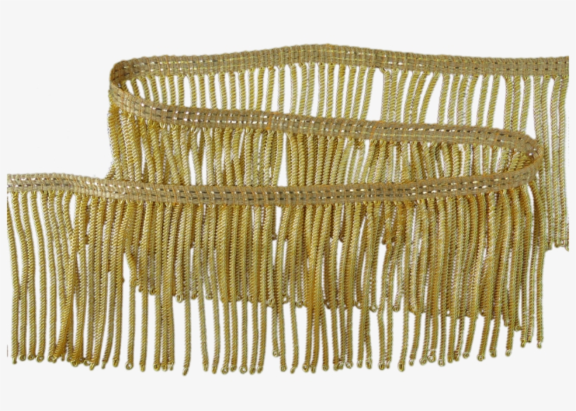 2 3/4 Inch Gold Plated Bullion Fringe - Brass, transparent png