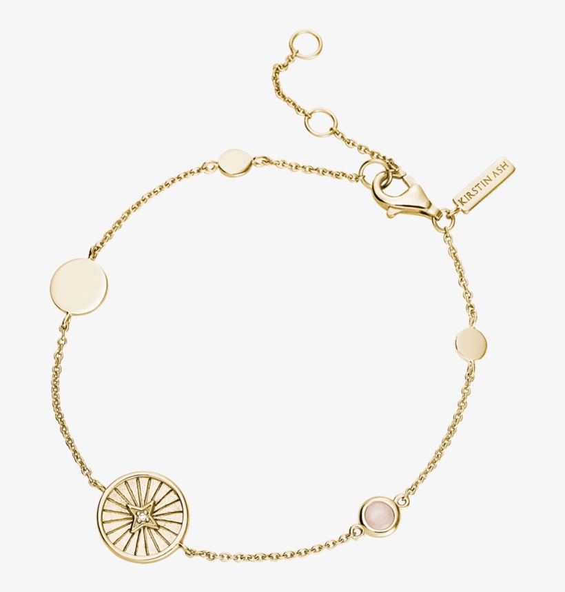 Star Coin Bracelet Rose Quartz 18k Gold Plated - Necklace, transparent png
