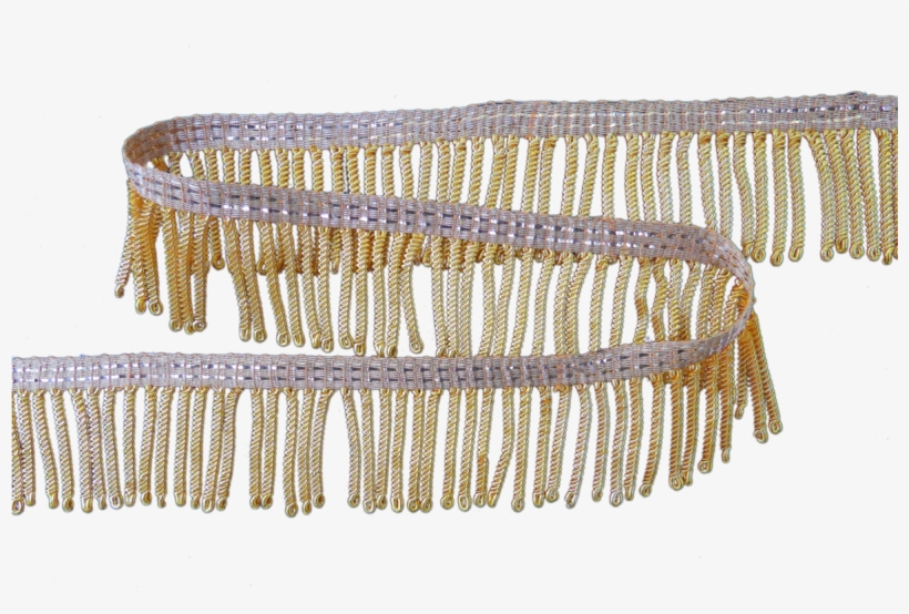 1 Inch Gold Plated Bullion Fringe - Choker, transparent png