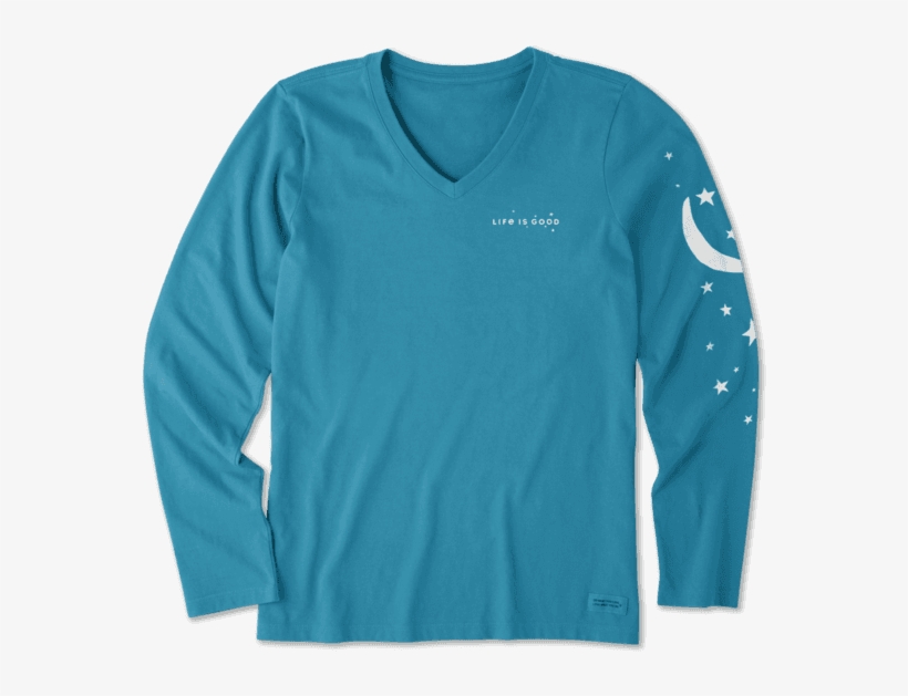 Women's Moon And Stars - Life Is Good, transparent png