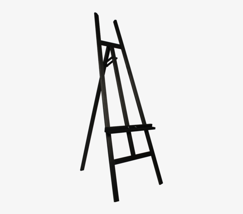Easel, Atelier, Wood, 122x60cm, Black - Easy Simple Easel Diy, transparent png