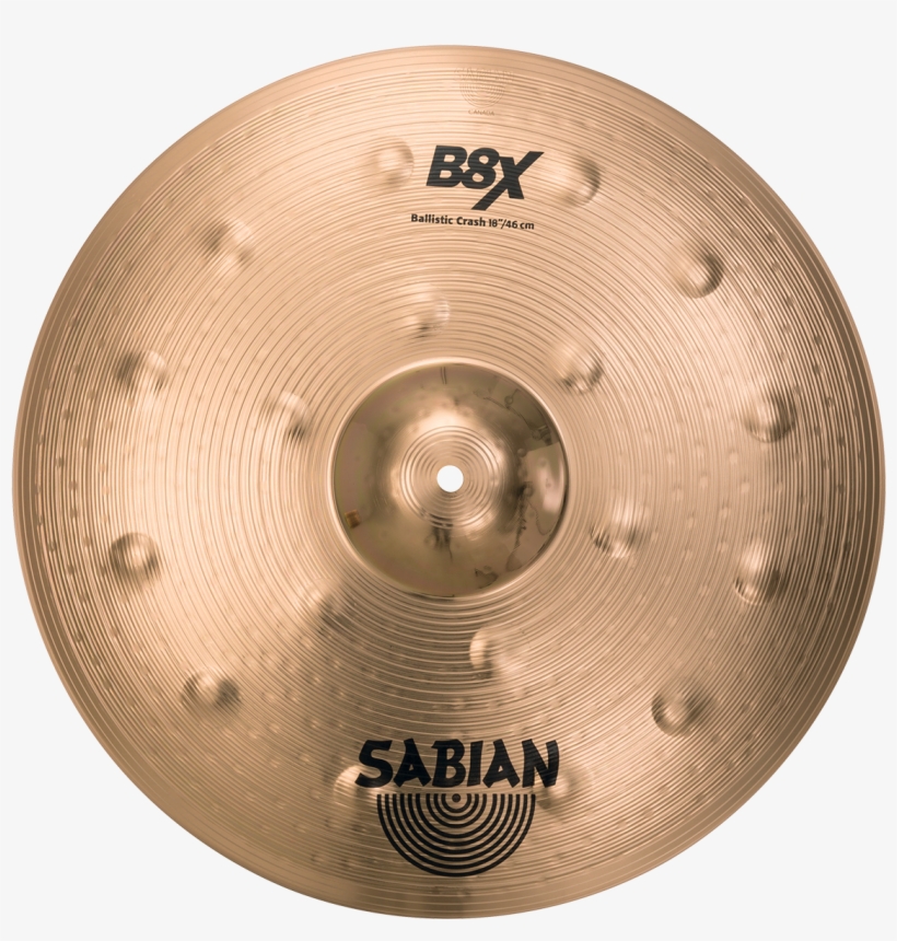 Sabian B8x Ballistic Crash Cymbal - Sabian Aax, transparent png