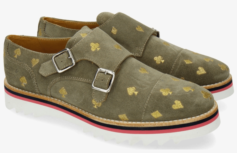 Monks Esther 1 Suede Mr Touch Grey Poker - Slip-on Shoe, transparent png