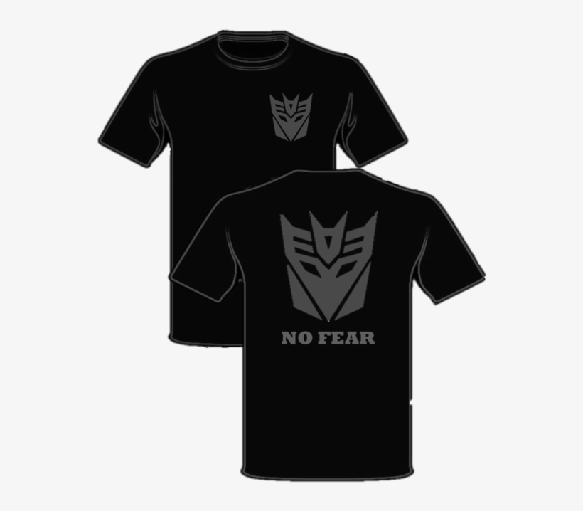 Decepticon T-shirt - Black - Active Shirt, transparent png