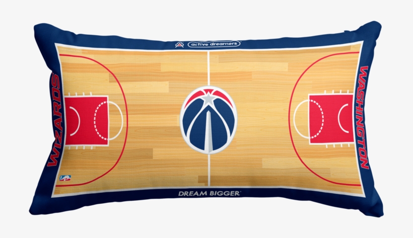Washington Wizards Lumbar Pillow - Washington Wizards New Court Design, transparent png