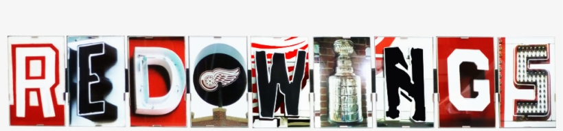 Detroit Red Wings Word Art - Graphic Design, transparent png