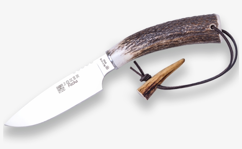 Stag Deer Antler Handle, 12,5 Cm Stainless Steel Blade - Knife, transparent png