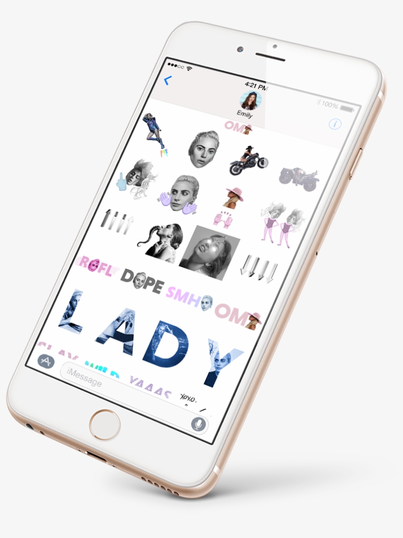 Lady Gaga Gets Her Own Emoji App, transparent png