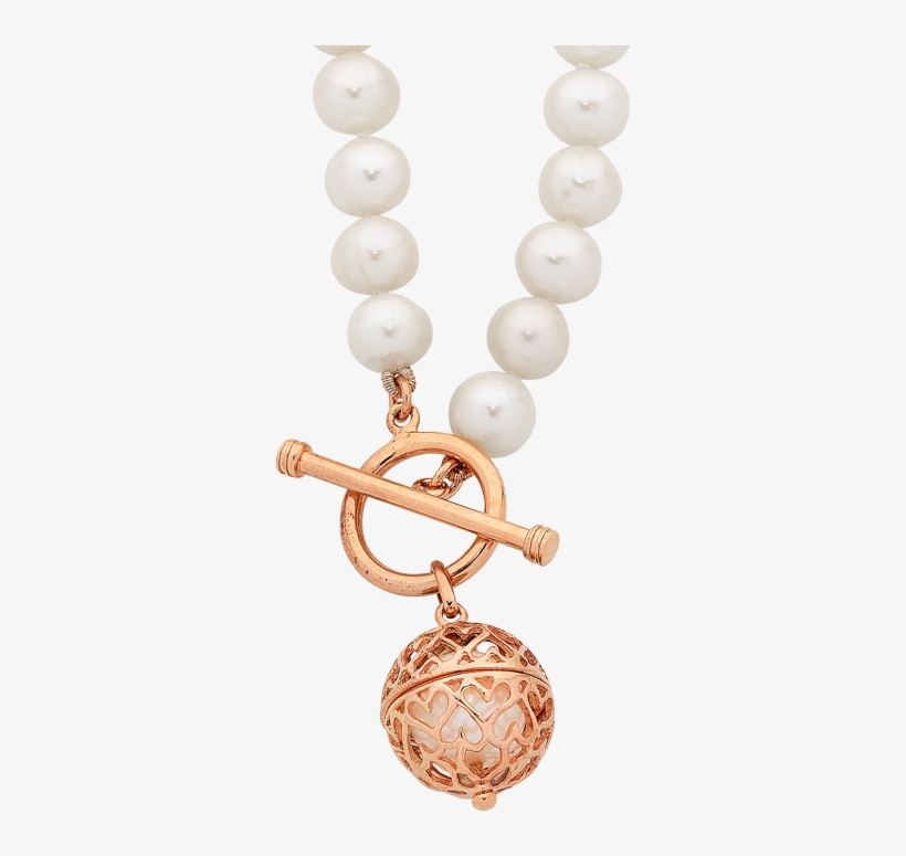 Sterling Silver Pearl Necklet - Locket, transparent png