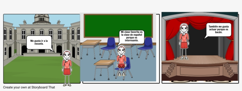 Me Gusta La Escuela Y El Espanol - Cartoon, transparent png