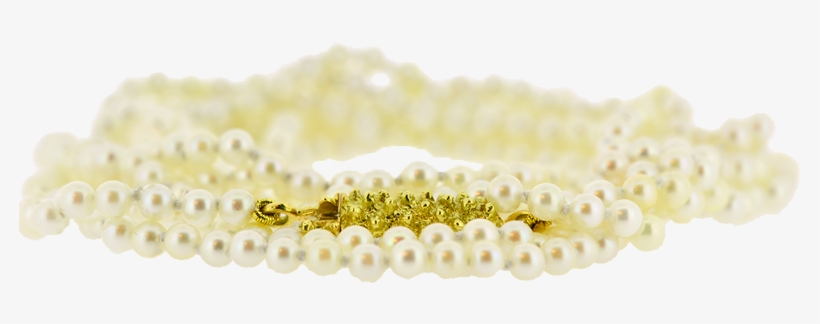 Japanese Akoya Pearl Necklace With Peace Lily Stamen - Pearl, transparent png