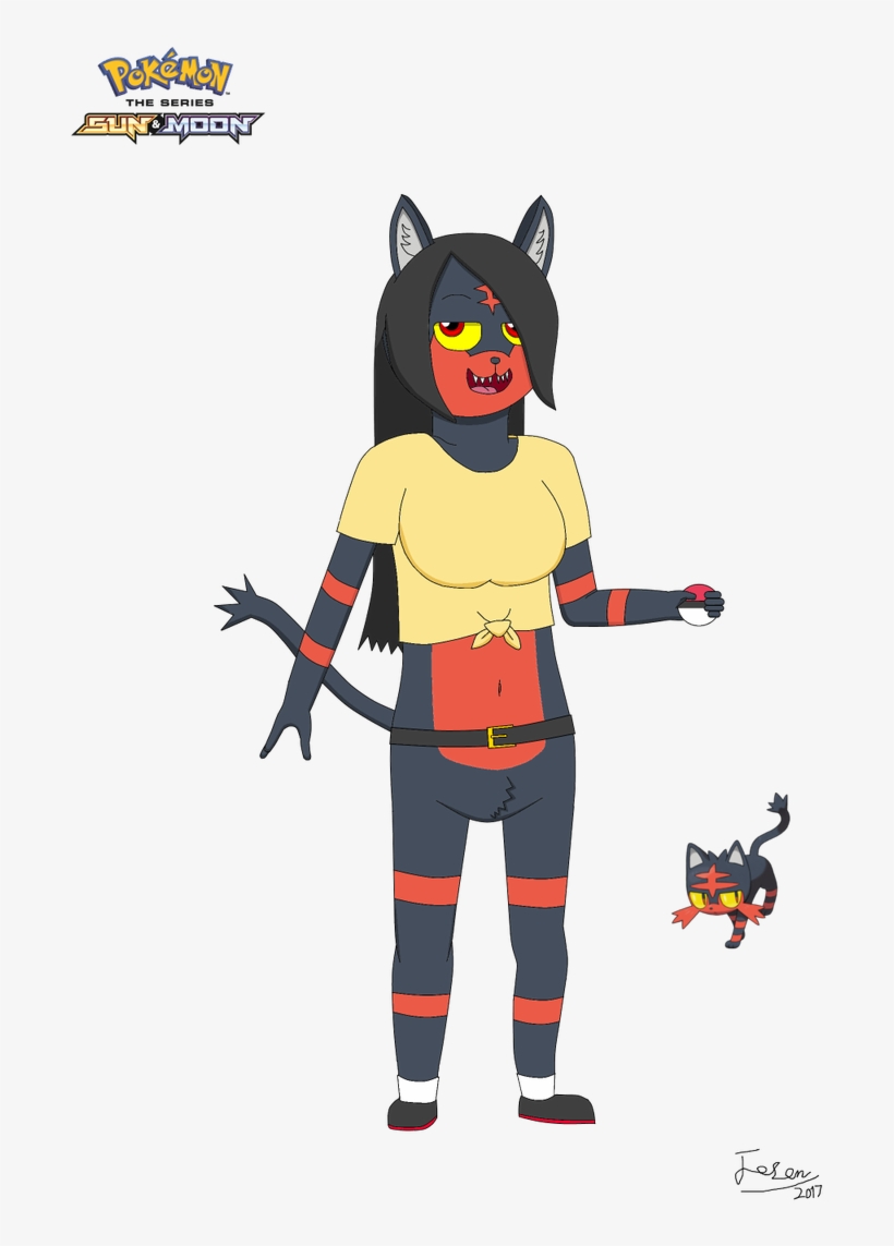 This Is Jared Laen The Anthropomorphic Litten From - Cartoon, transparent png
