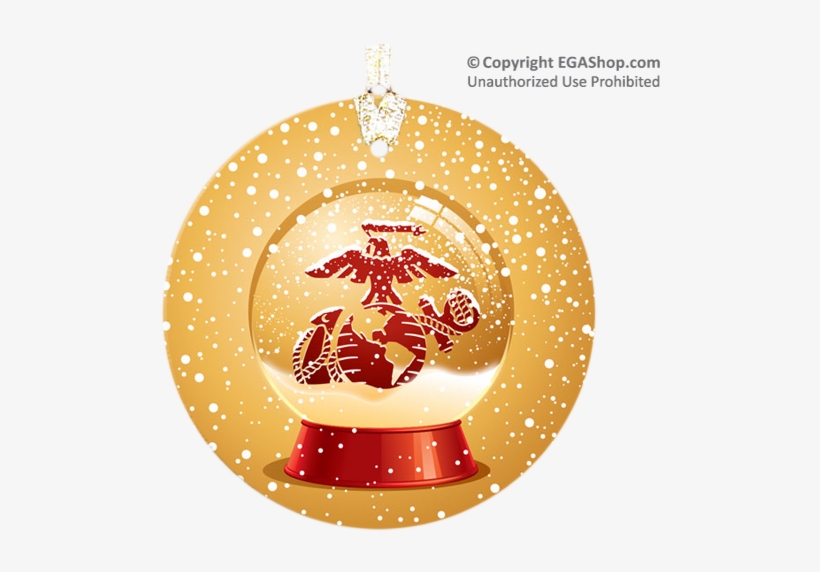 Ornament Features An Image Of An Eagle, Globe And Anchor - Marine Corp Christmas Garden Flag, transparent png