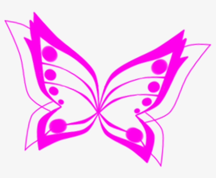 Butterfly Clipart Transformation - Winx Club Butterflix Butterfly, transparent png