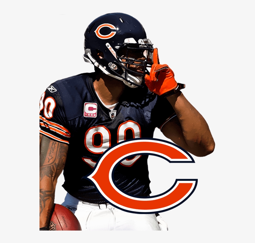 Chicago Bears Football Take Out Special 2 Full Slabs - Julius Peppers Chicago Bears, transparent png