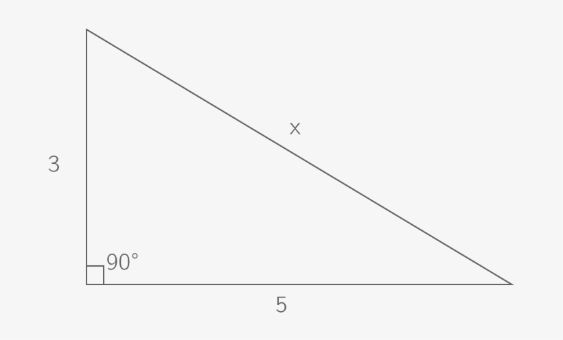Determine Lengths In A Right Triangle Using The Pythagorean - Diagram, transparent png
