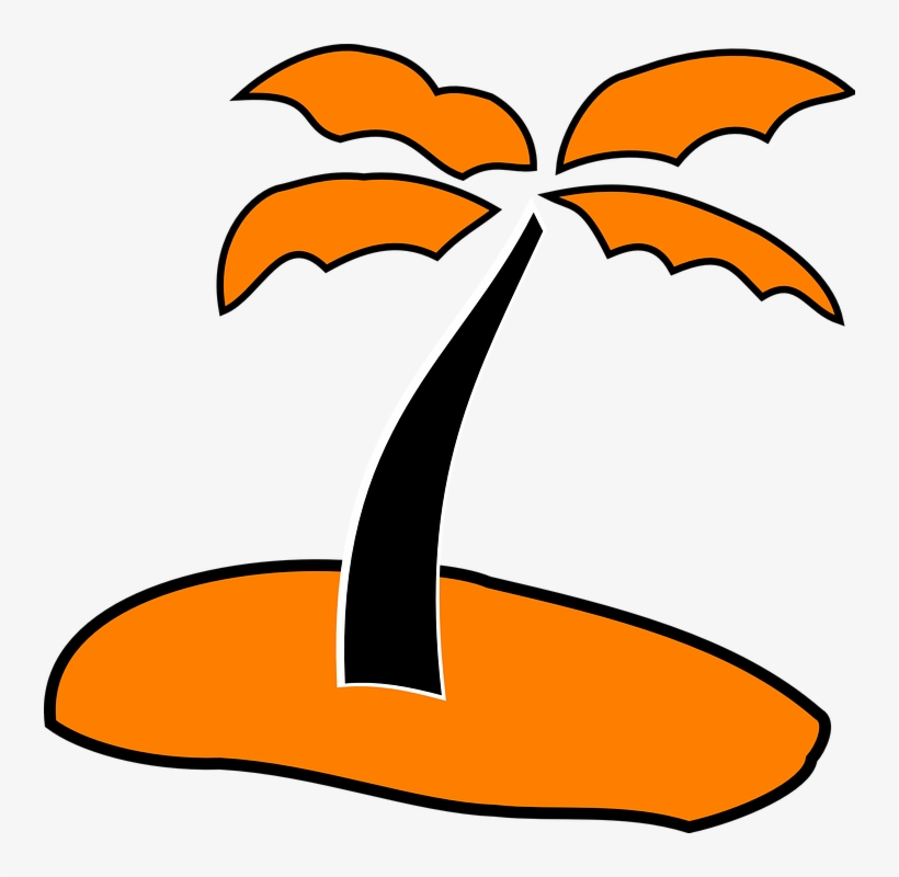 Orange Tree Cartoon 6, Buy Clip Art - Dibujos Palmeras, transparent png