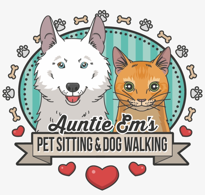 1 Auntie Ems Pet Sitting Dog Walking Logo - Dog, transparent png