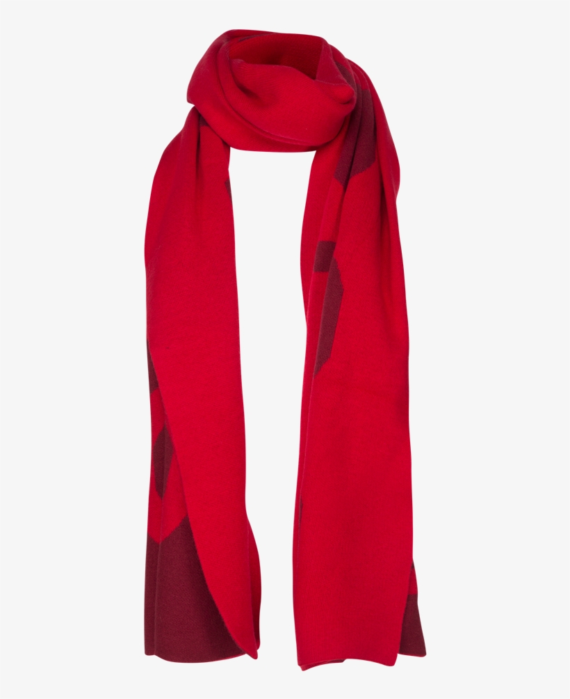 Red Scarf - Scarf, transparent png