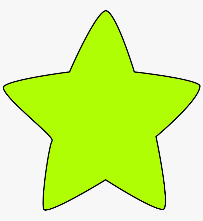 Green Star Image With Rounded Points - Sombra De Arbol De Navidad, transparent png