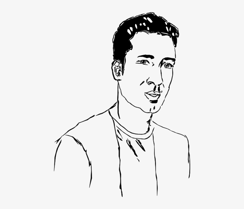 This Png File Is About Tracing , Sketch , Man , Semi - Sketch, transparent png