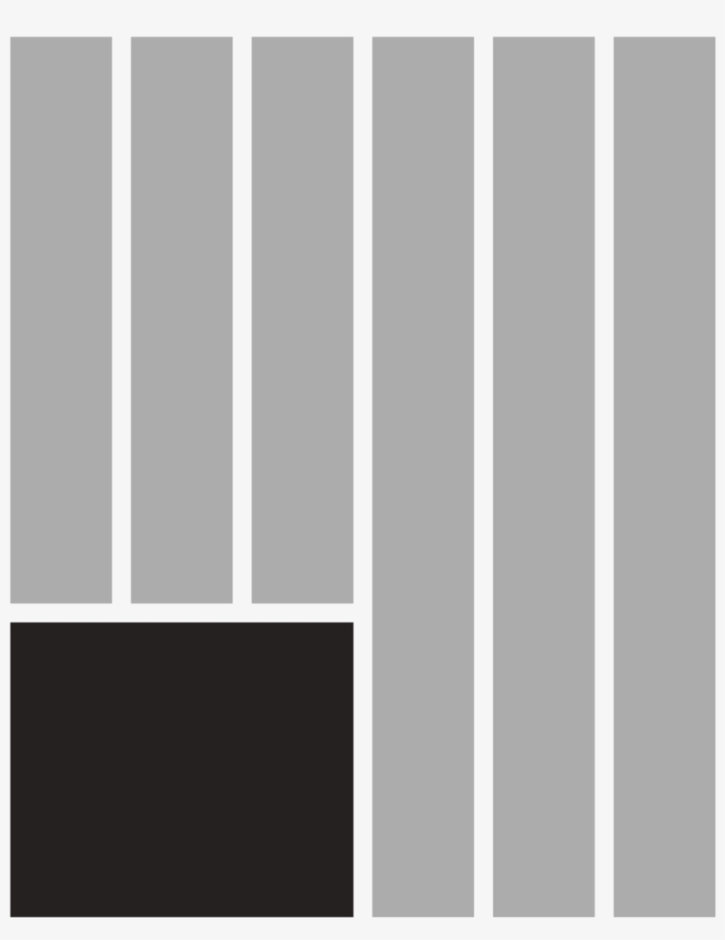 3 Columns - Monochrome, transparent png