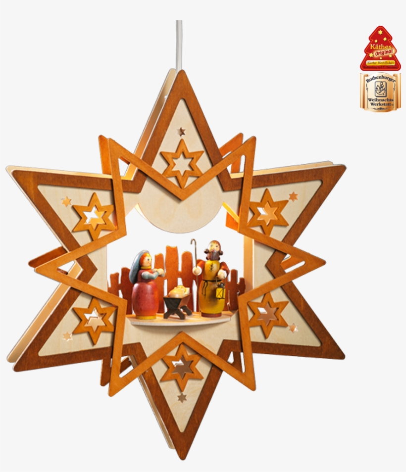 Illuminated Hanging Star "holy Family\ - Illustration, transparent png