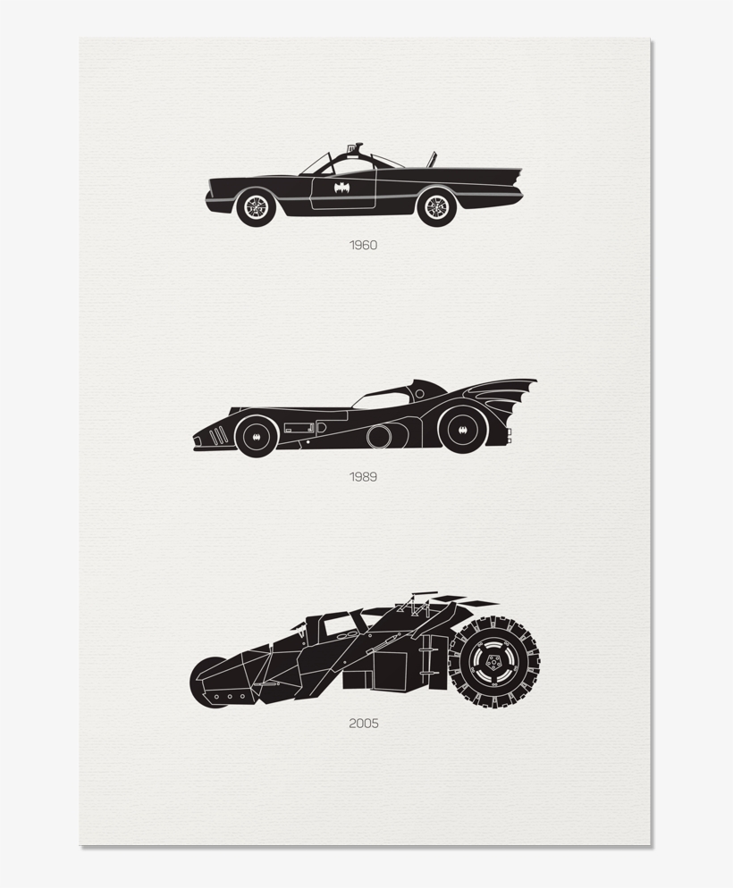 Batman Iconic Car Art Car Print Car Poster F1 Poster - Pickup Truck, transparent png