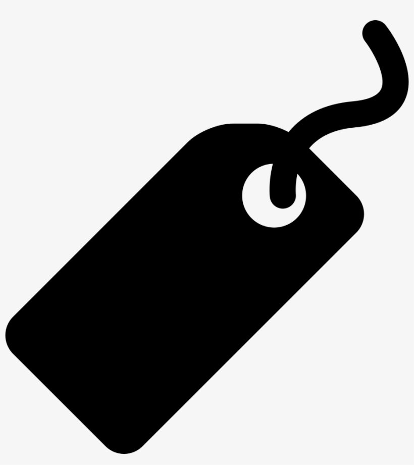 Png File Svg - Vector Tag Hanging Black Png, transparent png