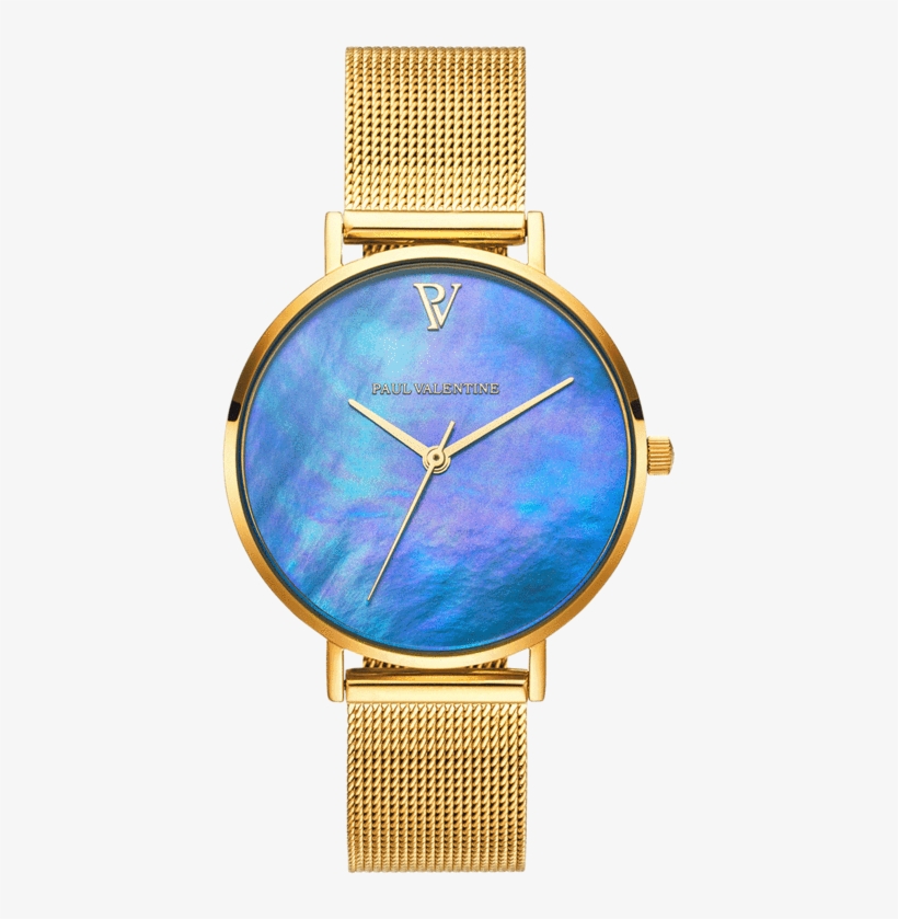 Paul Valentine Watch Blue Seashell, transparent png