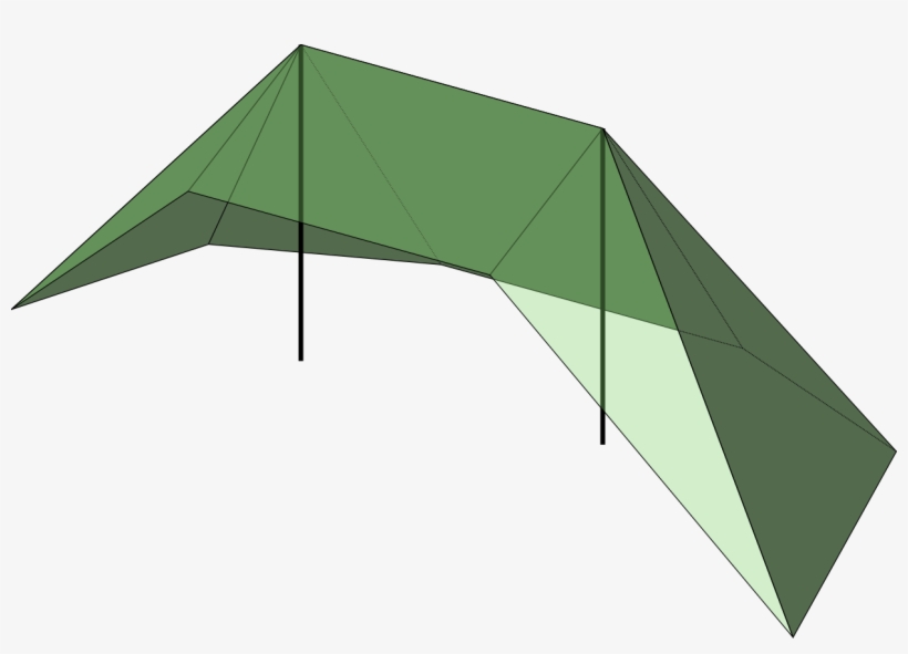 The Front Is Capped With An Open Awning - Tent, transparent png