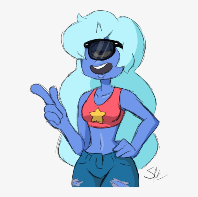 "sapphire With A Cool Shade" By Thealmightyspur - Cool Sapphire Steven Universe, transparent png