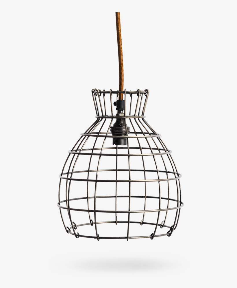 Nkuku Small Cage Pendant Light - Illustration, transparent png