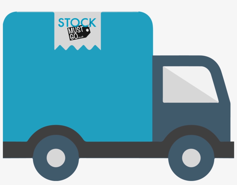 Delivery Truck Icon With Smg Logo Blue, transparent png