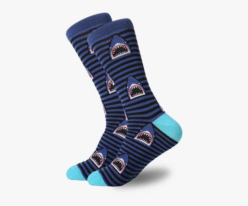 Shark Attack Socks - Sock, transparent png