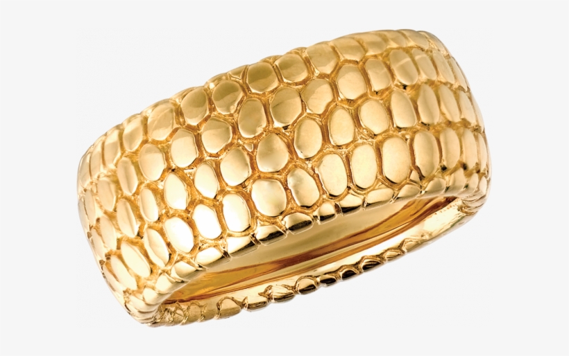 18kt Yellow Gold Snake Skin Ring - Snake Skin Gold Ring, transparent png