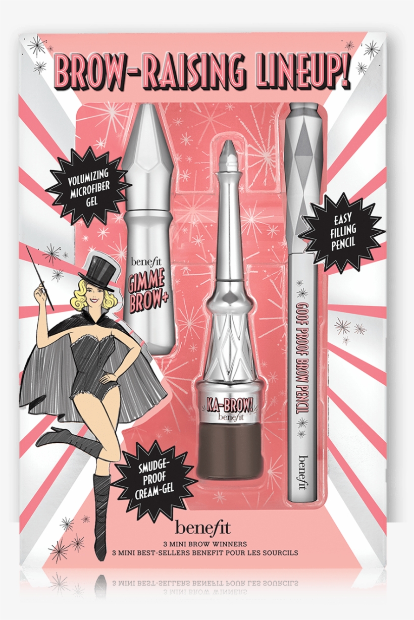 Brow Raising Lineup Mini Brow Trio Benefit Cosmetics - Benefit Brow Raising Lineup, transparent png