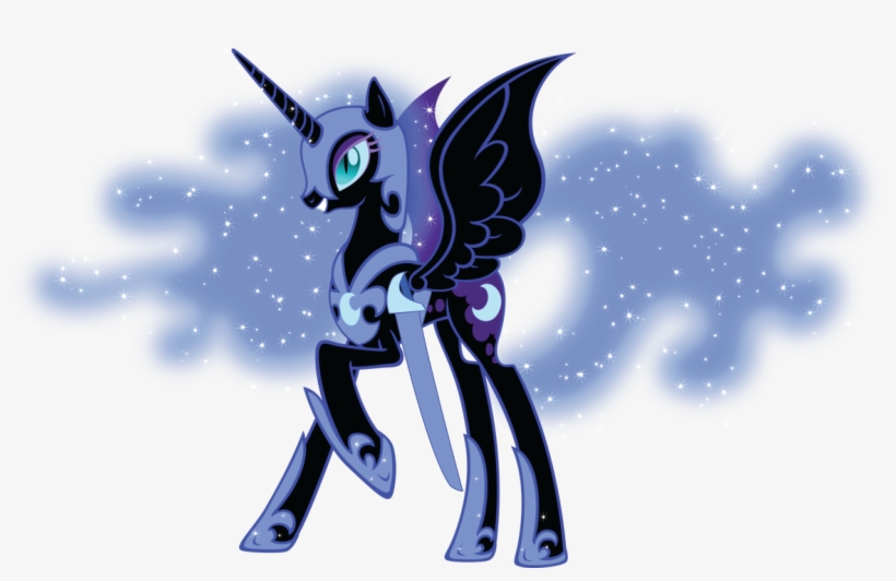 Nightmare Moon With Her Sword - My Little Pony Nightmare Moon, transparent png