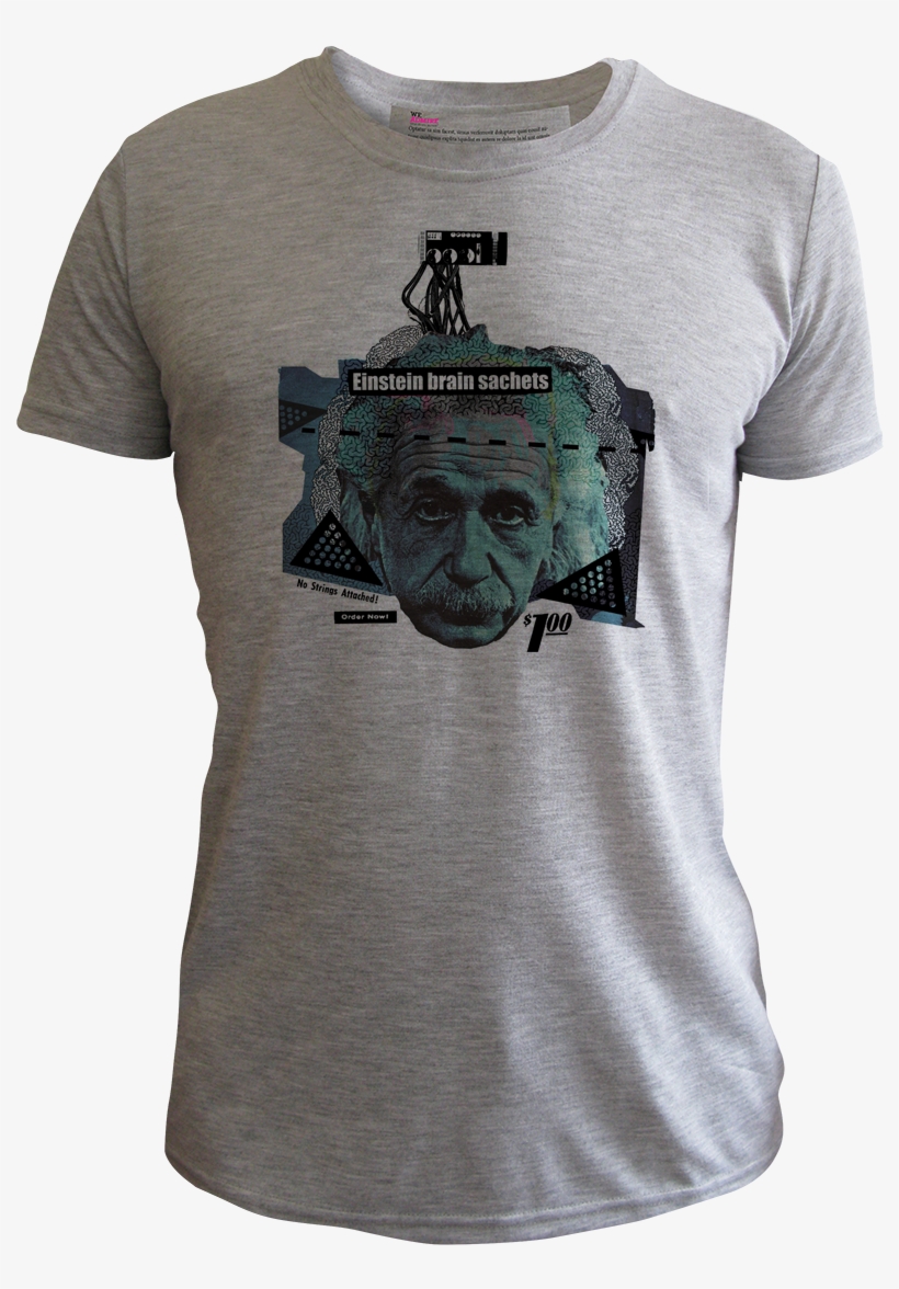 Einstein Brain Men Grey - Amy Winehouse T Shirt Mens, transparent png