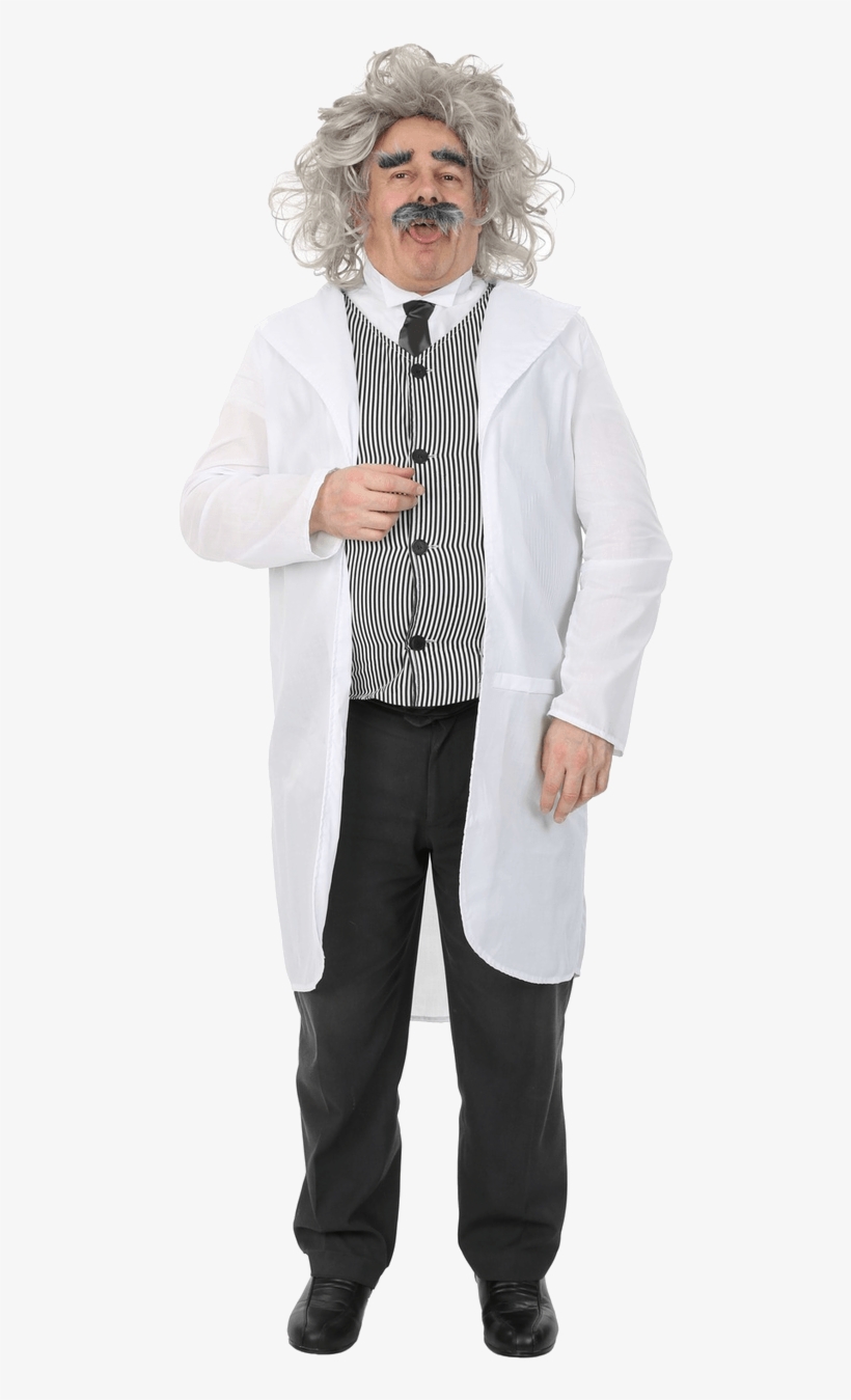Adult Male Albert Einstein Costume - Disfraz Einstein, transparent png