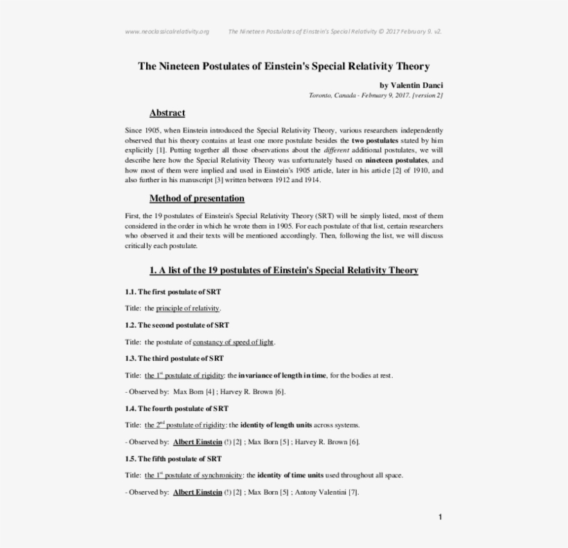 Pdf - Postulate Of Special Theory Of Relativity Pdf, transparent png