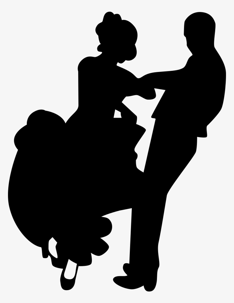 Png File Svg - Silhouette Of People Dancing, transparent png