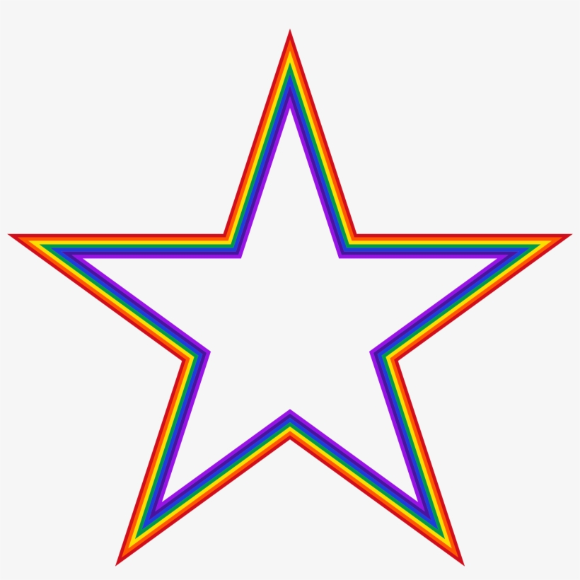 This Free Icons Png Design Of Rainbow Star 3, transparent png
