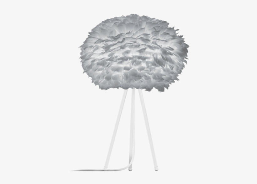Eos Medium Light Grey Goose Feather Lampshade - Ruffle, transparent png
