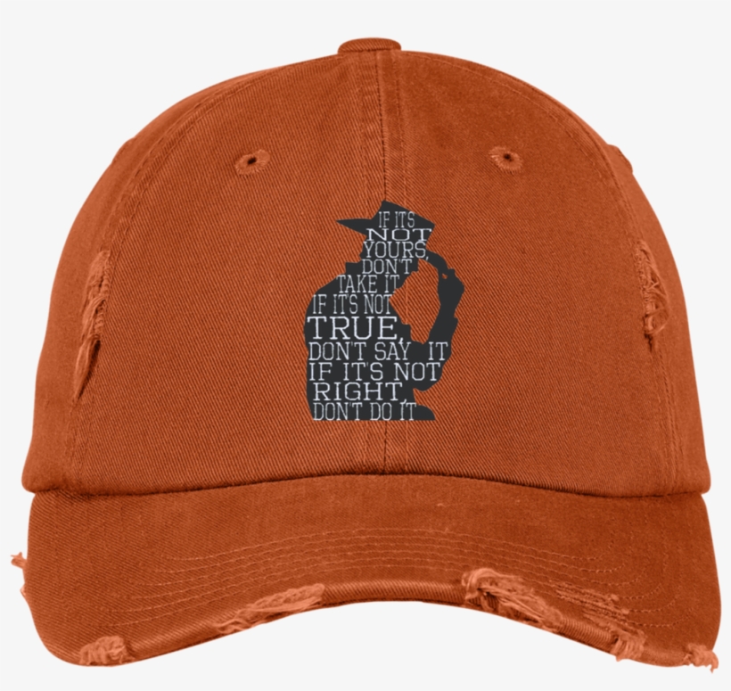 Cowboy Silhouette Black Distressed Dad Cap - Hat, transparent png