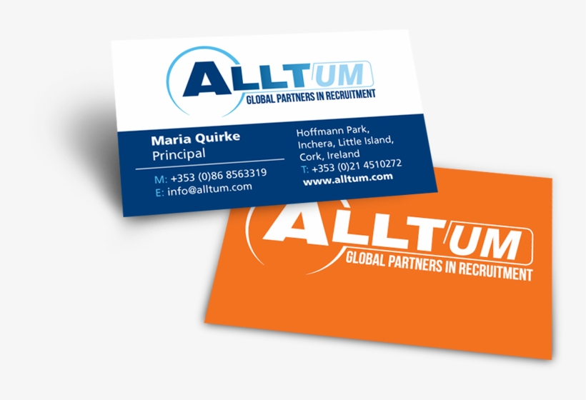 Alltum Recruitment Business Card Design - Graphic Design, transparent png