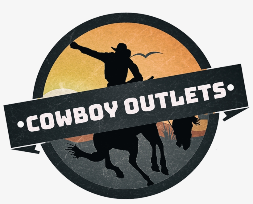 Cowboy Outlets Logo - Silhouette, transparent png